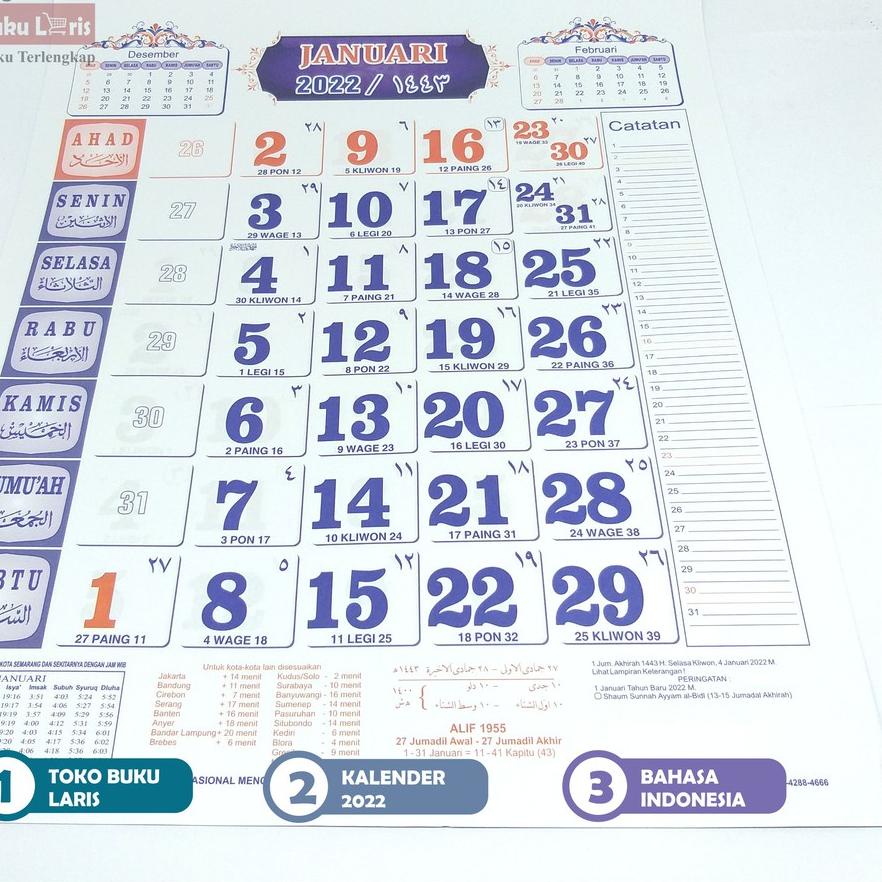 

New! Kalender Al-Manak Menara Kudus Tahun 2022 M Tanggalan Al Manak Menara Kudus ✓