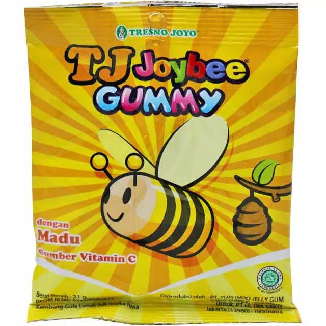 TJ Joybee Gummy Permen Madu - 1 sachet 21gr