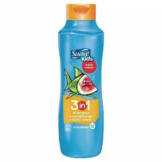 Suave Kids Watermelon 3 in 1 Shampoo Conditioner dan Body wash 665ml