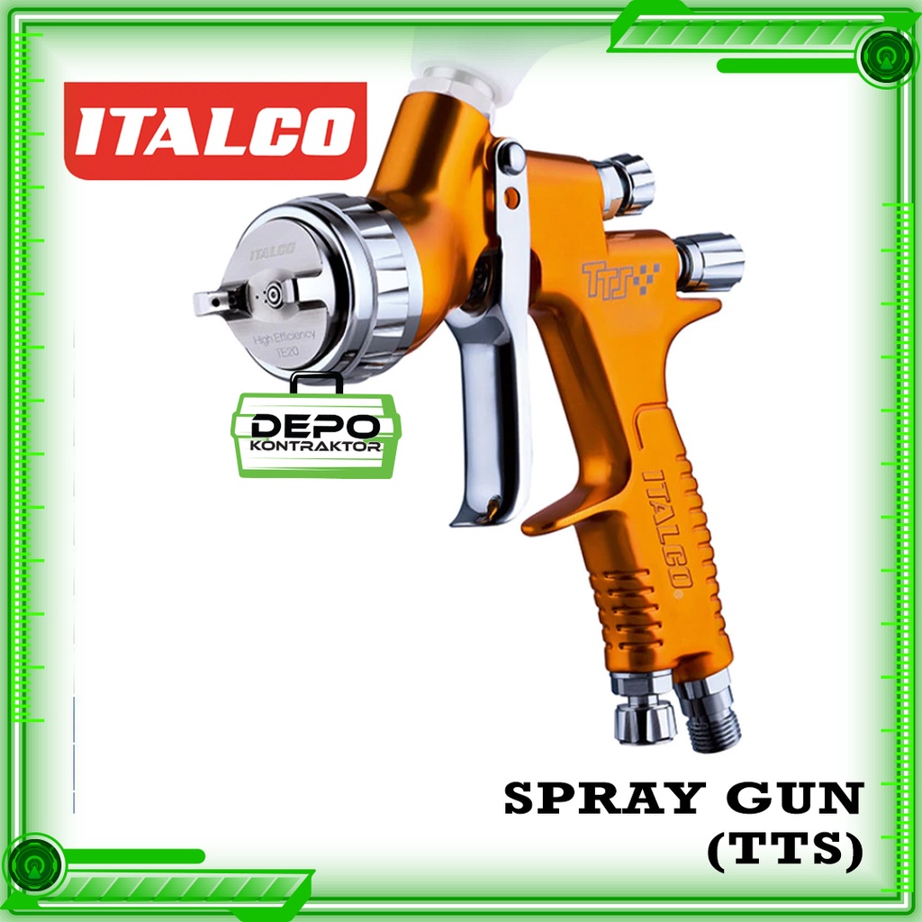 ITALCO TTS-TE20 HVLP 1.3mm Premium Automotive ORIGINAL Spray Gun