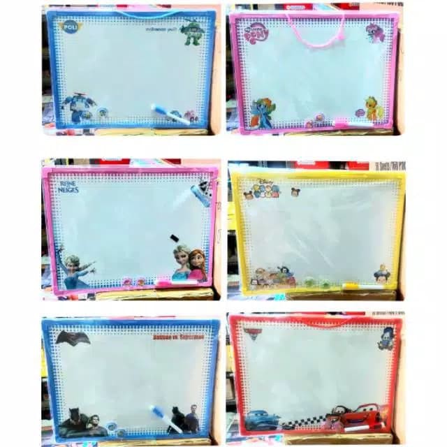 

Papan Tulis Magnet Edukasi 2 Sisi Besar Belakang Huruf Abjad 30x40 - Uk. 30x19.5cm