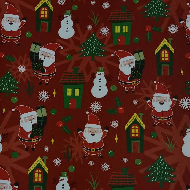 

Kertas kado Sansan Wawa SW 5448 - Natal / Christmas / Santa Claus