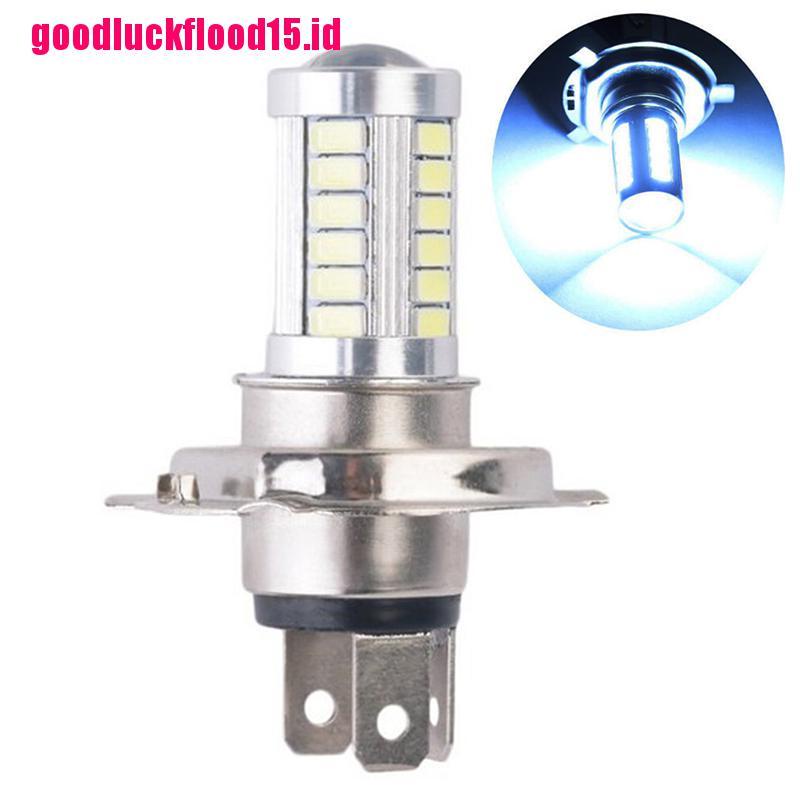 (LUCKID) Lampu LED H4 33SMD Warna Putih Untuk Drl / Fog Lamp Mobil / Motor