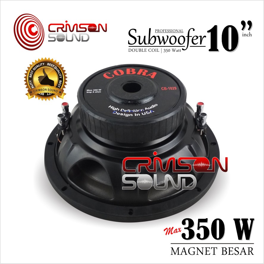 speaker cobra 10 inch