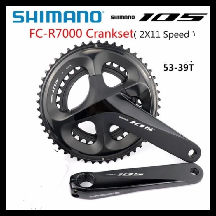 Crank Shimano 105 R7000 11S 53-39T. Fc -R7000 105 11S. Crank Shimano