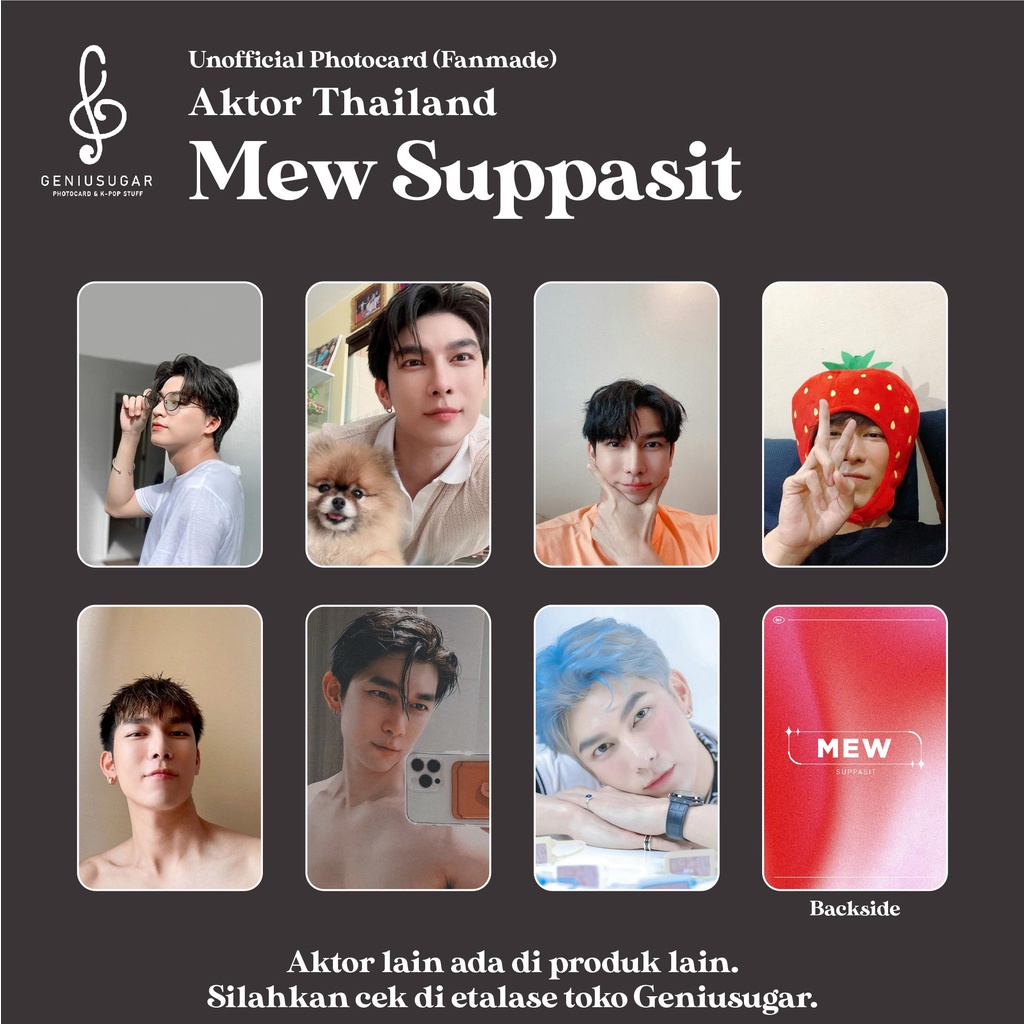 [AKTOR THAILAND] PHOTOCARD MEW SUPPASIT FANMADE