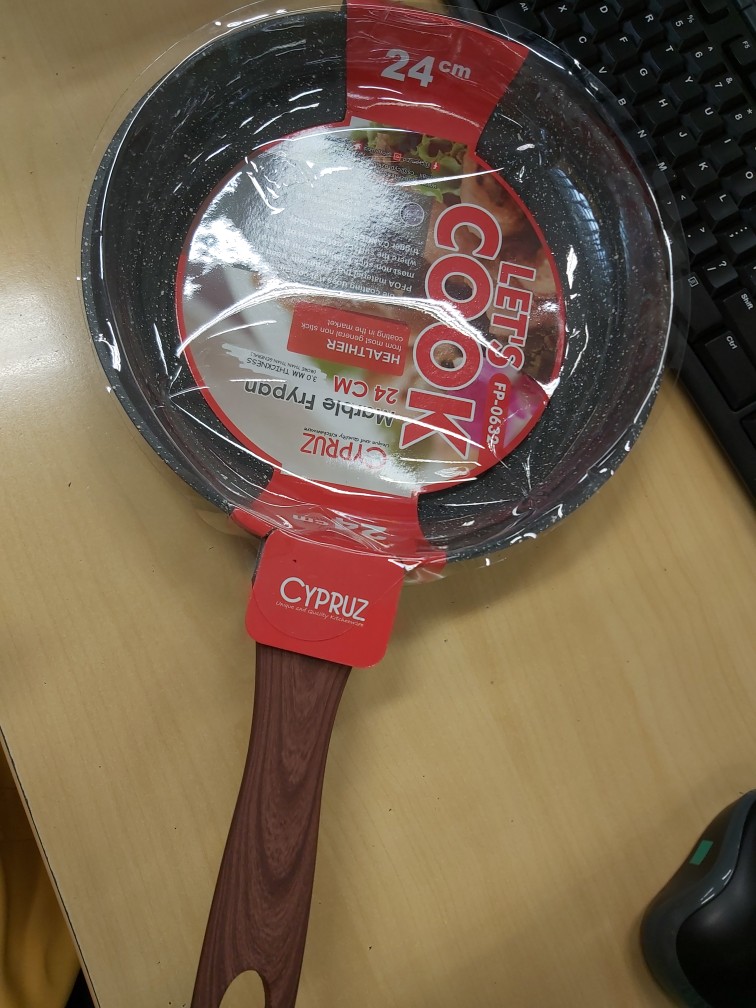 Wajan Marble Fry Pan Induksi 24 Cm Cypruz Fp 0632