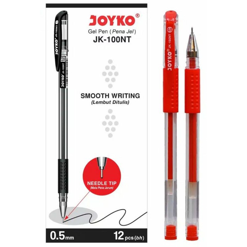 Pulpen Gel Joyko JK 100NT 0.5mm Grosir 12 Pcs