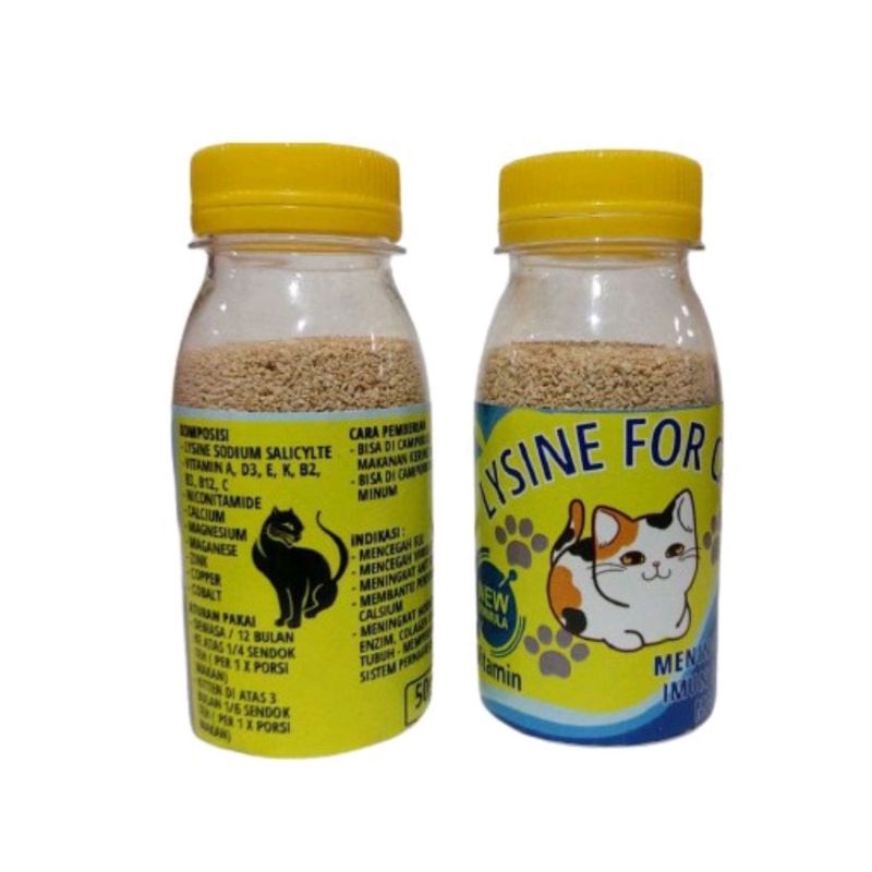 penggemuk anjing kucing plus vitamin lengkap lysine berfitamin zeorfarm