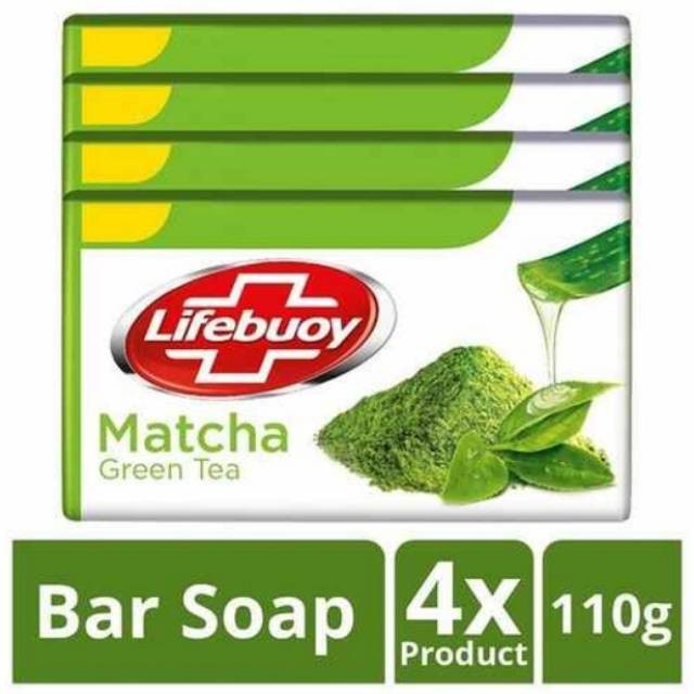 LIFEBUOY Matcha Sabun Batang [Isi 4 x 100 g] - bloramart