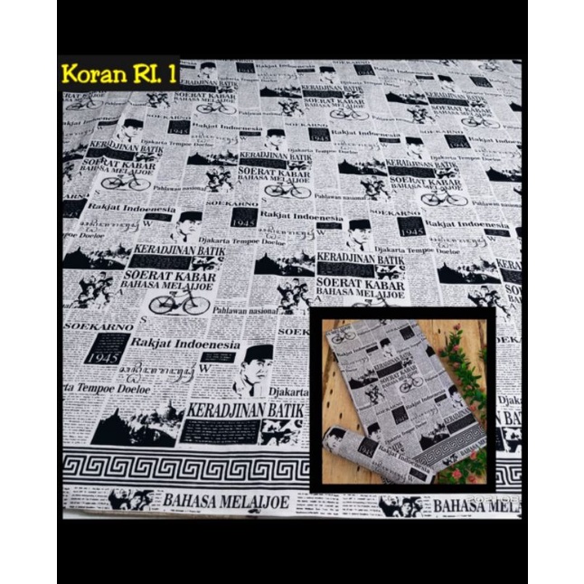 ARD KAIN BATIK MOTIF KORAN  / BATIK ASLI PEKALONGAN / BATIK ORI PEKALONGAN
