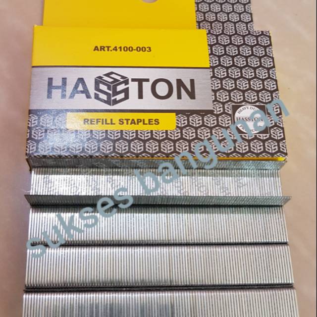 Isi steker tembak hasston 1000pc /refill stapler