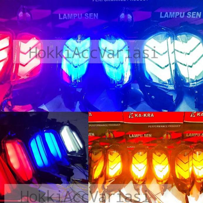 Baru Lampu Sen Sein Senja Led Depan Motor Yamaha Nmax Old New Aerox 155 Running Variasi Sepasang, lt