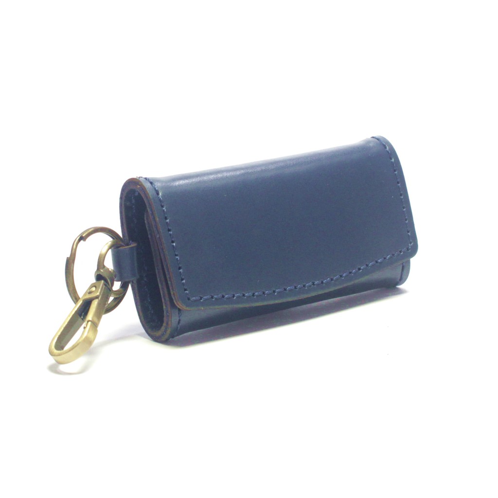 dompet stnk mobil motor kulit asli lipat tiga - warna biru PHKC864