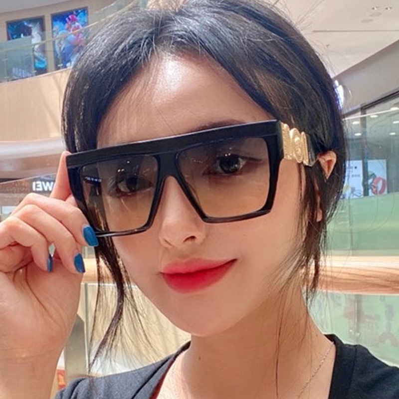 Kacamata Hitam Bingkai Besar Bentuk Kotak Gaya retro Untuk Fotografi