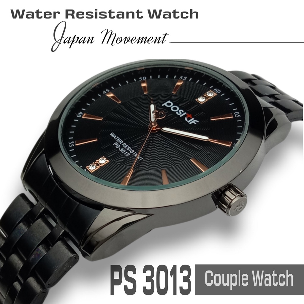 POSITIF 3013 JAM TANGAN COUPLE ORIGINAL 100% MESIN & BATERAI ORI JEPANG