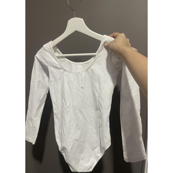 Leotard ballet putih