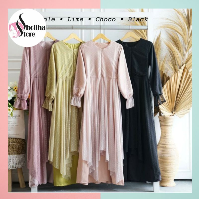 Ied Series - Mayra Dress - Gamis Lemabaran 2024 - Dress Lebaran 2024