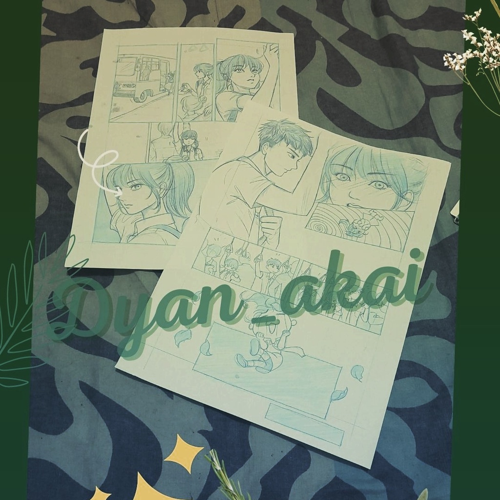[ OPEN COMMISSION ] JASA GAMBAR SKETSA KOMIK MANGA MANUAL TRADI