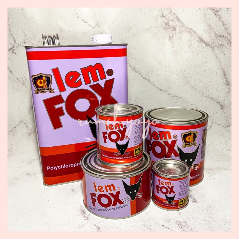 

Lem Fox kaleng Lem kuning 70g 185g 300g 600g