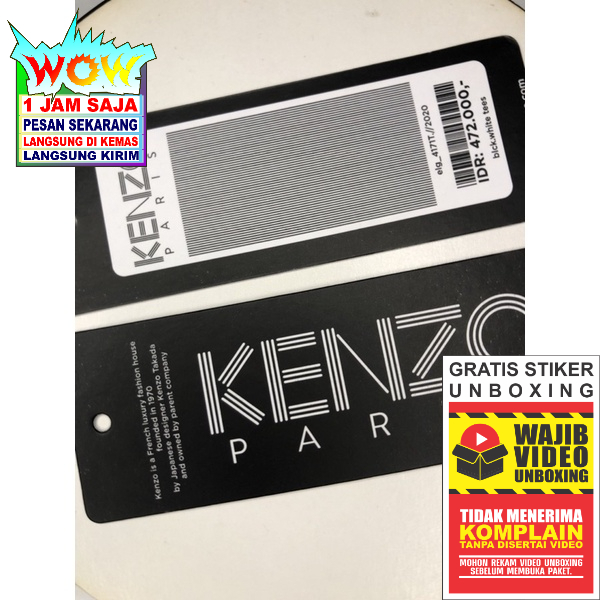 

KENZO LABEL TAG HANGTAG NAME TAG SUPER PREMIUM CO 1X DI KIRIM 600PCS