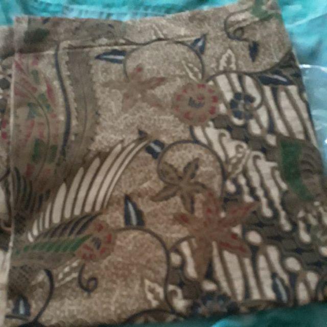 Kain Batik Solo (cabut) Motif Sogan Colet Parang Peksi