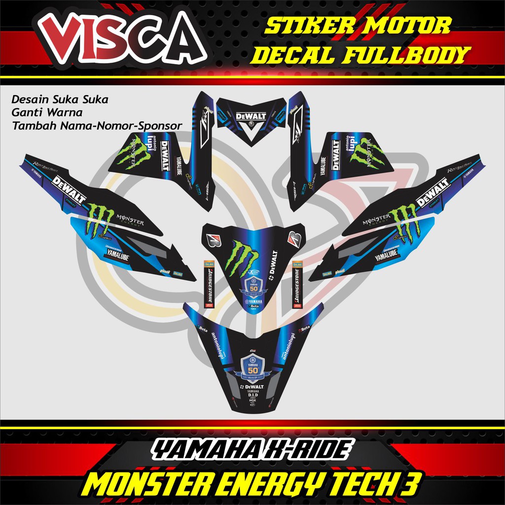 30+ Ide Keren Desain Stiker Motor X Ride