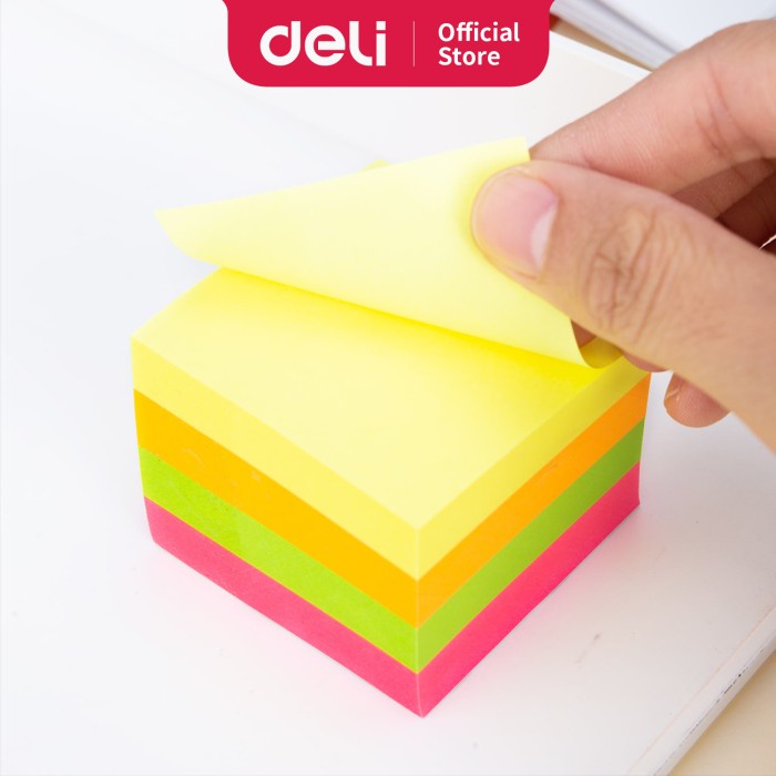

kertas- deli sticky note pad notes 4x100sheets menempel dengan baik ea03303 -kertas.