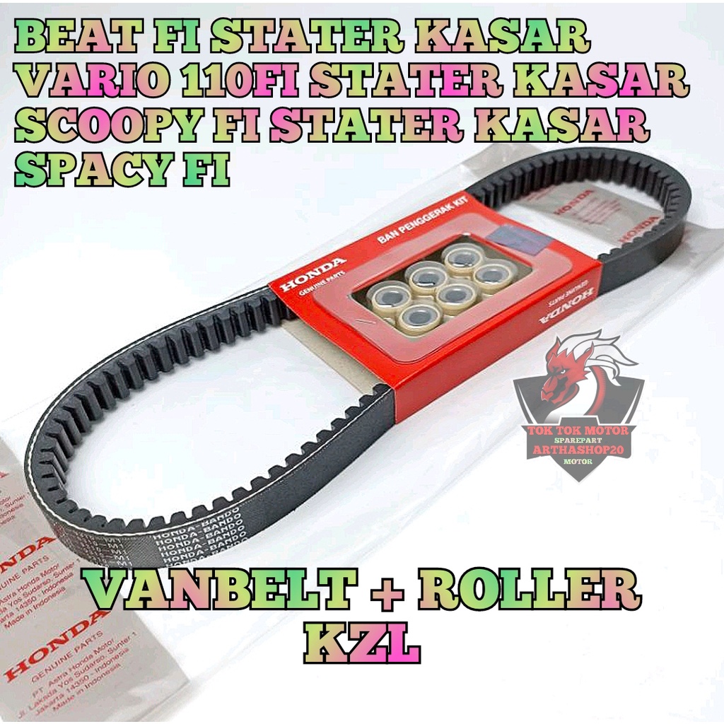 VANBELT ROLLER motor HONDA AHM KZL BEAT FI injeksi STATER KASAR , VARIO 110 FI STATER KASAR , SCOOPY