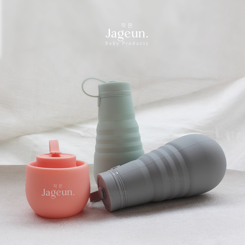 JAGEUN Premium Silicone Water Bottle Foldable | Botol Minum Lipat Anak &amp; Dewasa