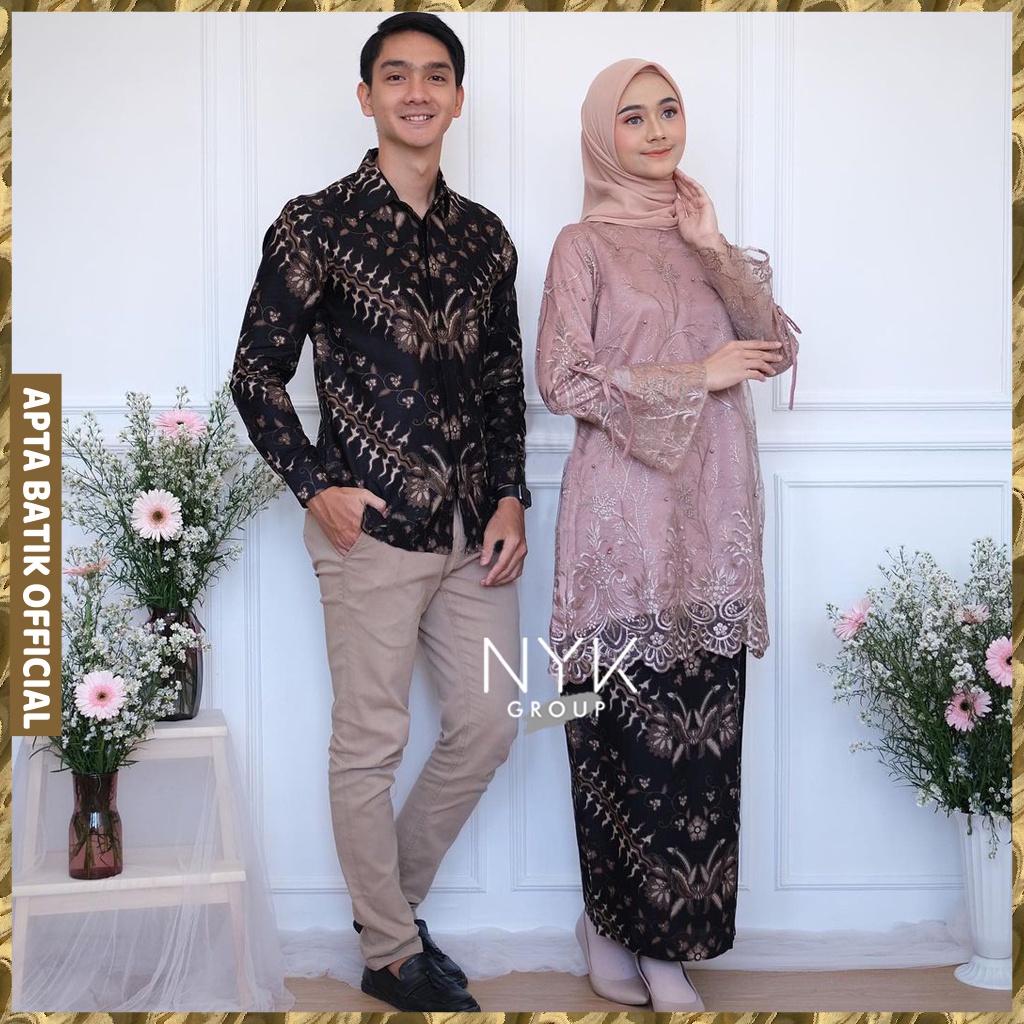 KEBAYA COUPLE SEMI PRANCIS Katun BAHAN KEBAYA SEMI FRANCE CORNELI COUPLE PEVITA - KEBAYA MODERN