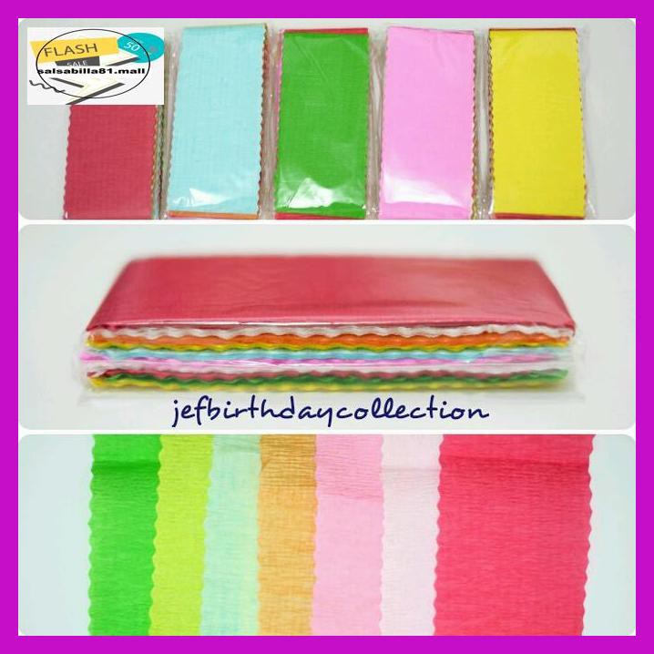 

Q3Sdy6- Kertas Krep Potong Warna Warni / Perlengkapan Dekorasi Pesta Ultah R5Eu80-