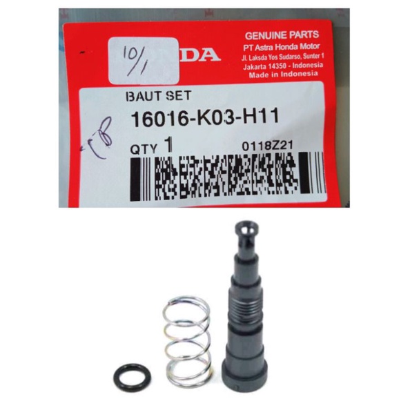 16016-K03-H11 SCREW SET SETALAN LANGSAM STASIONER HONDA REVO FI VARIO 125 ORI ASLI AHM
