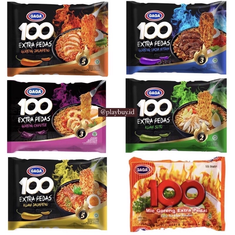 

All Variant Mie Gaga 100 Extra Pedas