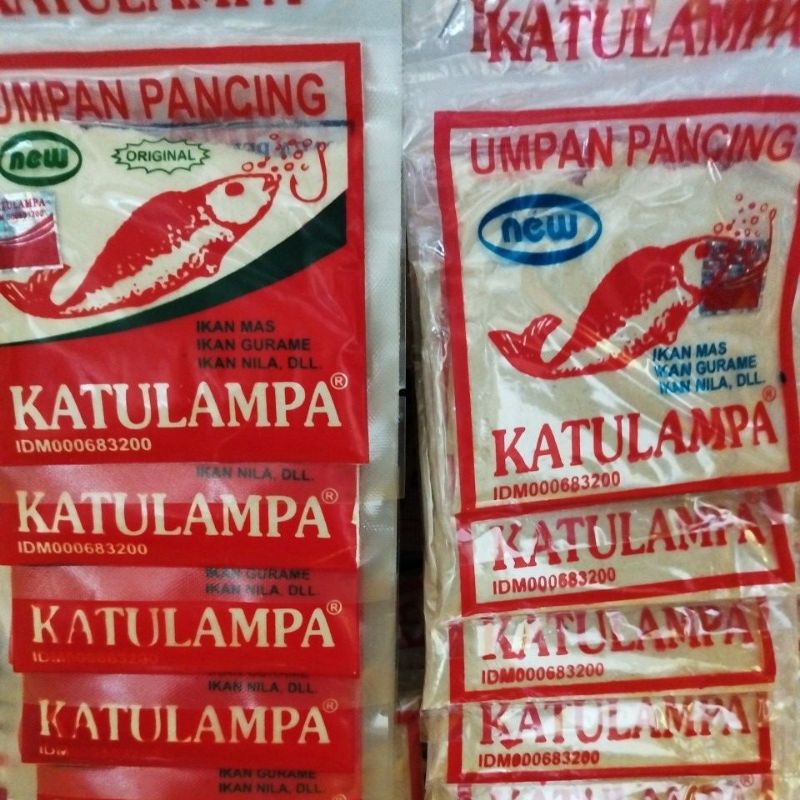 Umpan Pancing KATULAMPA Pelangi Dan Putih Original