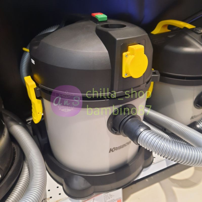 Vacum Vakum Cleaner Penghisap Debu Kering & Basah 12 Ltr 1000 W Krisbow