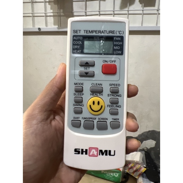 REMOTE REMOT AC SHANU SMAIL YK-H/004E ORIGINAL ASLI