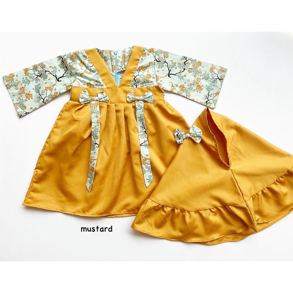 LITTLE SACHI GAMIS baju anak muslim babeebabyshop bayi perempuan murah terlaris Lucu Murah