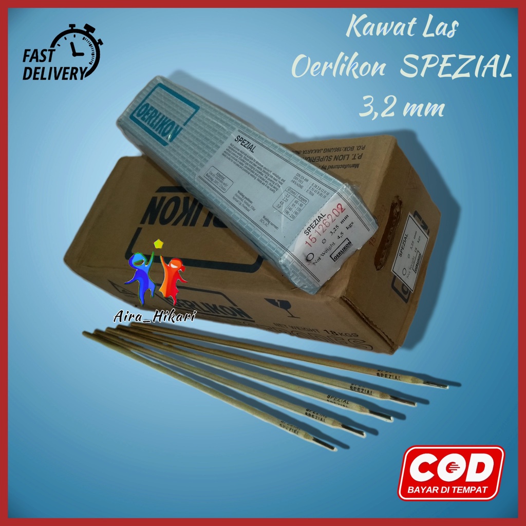 Kawat Las Oerlikon SPEZIAL (AWS SFA 5.1 : E 7016)  3,2 mm per dus 18 kg