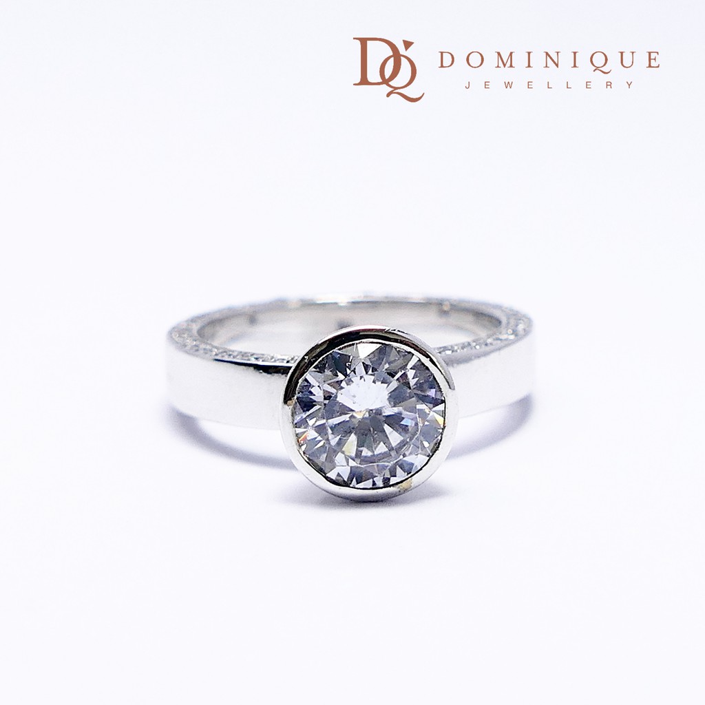 

Dominique Jewellery- Cincin Solitaire 75% SNI DQC 663