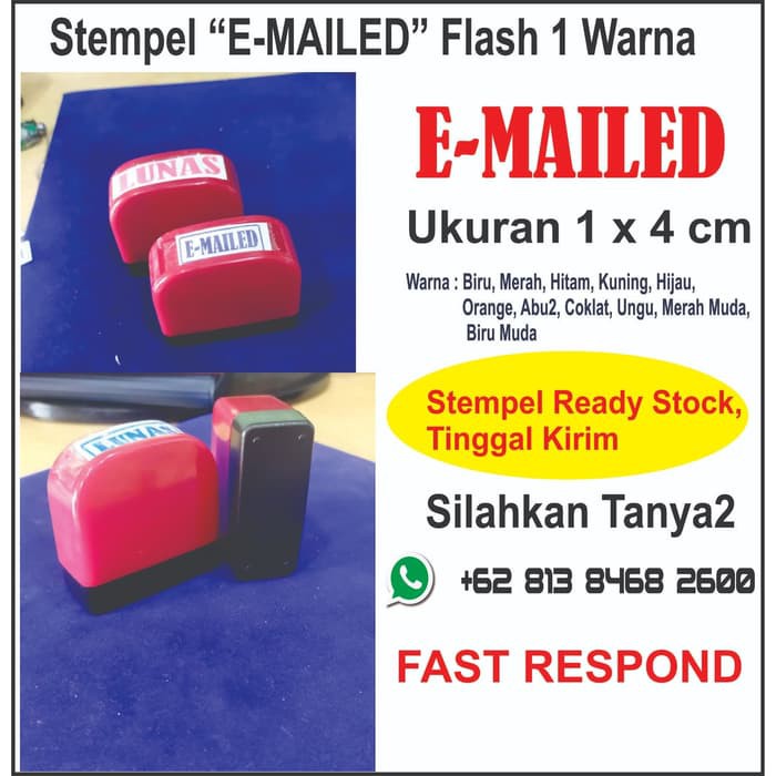 

Stempel Emailed Flash 1 Warna