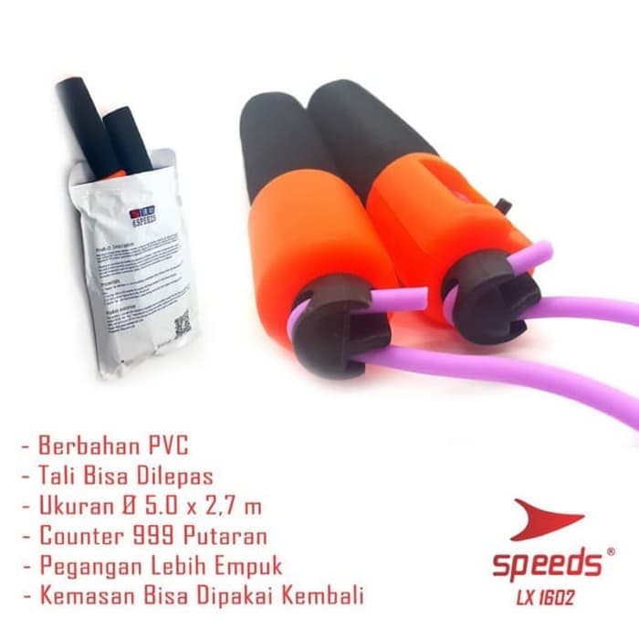 Jump Rope Skipping Soft Handle with Counter / Tali skiping-3