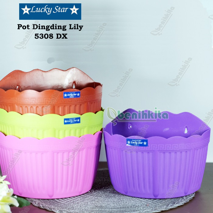 Pot Tanaman-Bunga Dingding/Tempel Lily 5308-DX (Lucky Star)