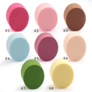 10 / 20 / 50pcs Spons Blender Segitiga 7 Warna Untuk Foundation Cair / Bedak