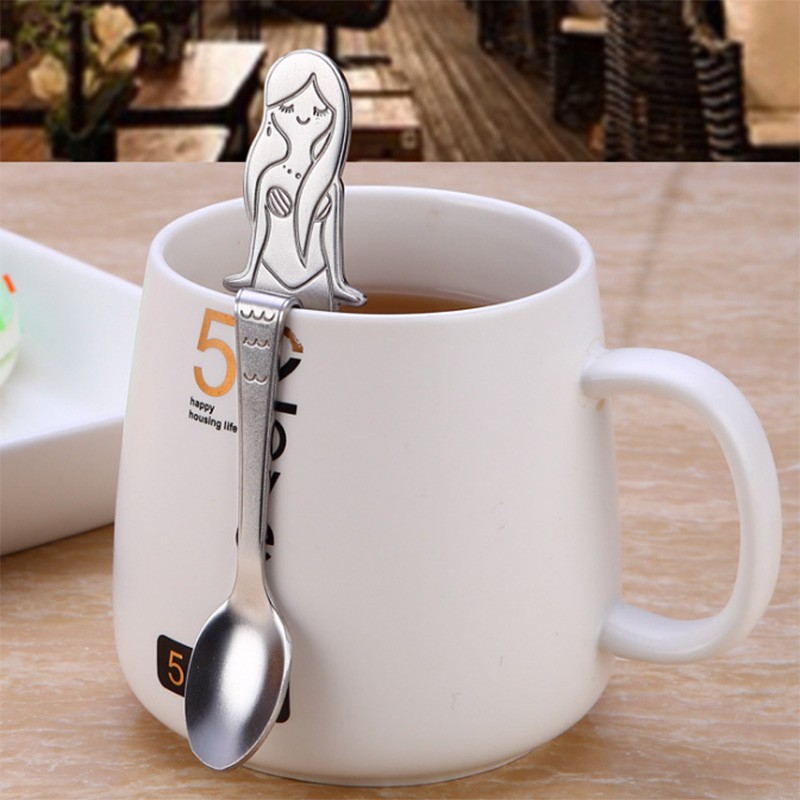 [HOT DEALS] Sendok Kopi Desain Mermaid Lucu Bahan Stainless Steel 304 / POPULER / FASHION / Premium