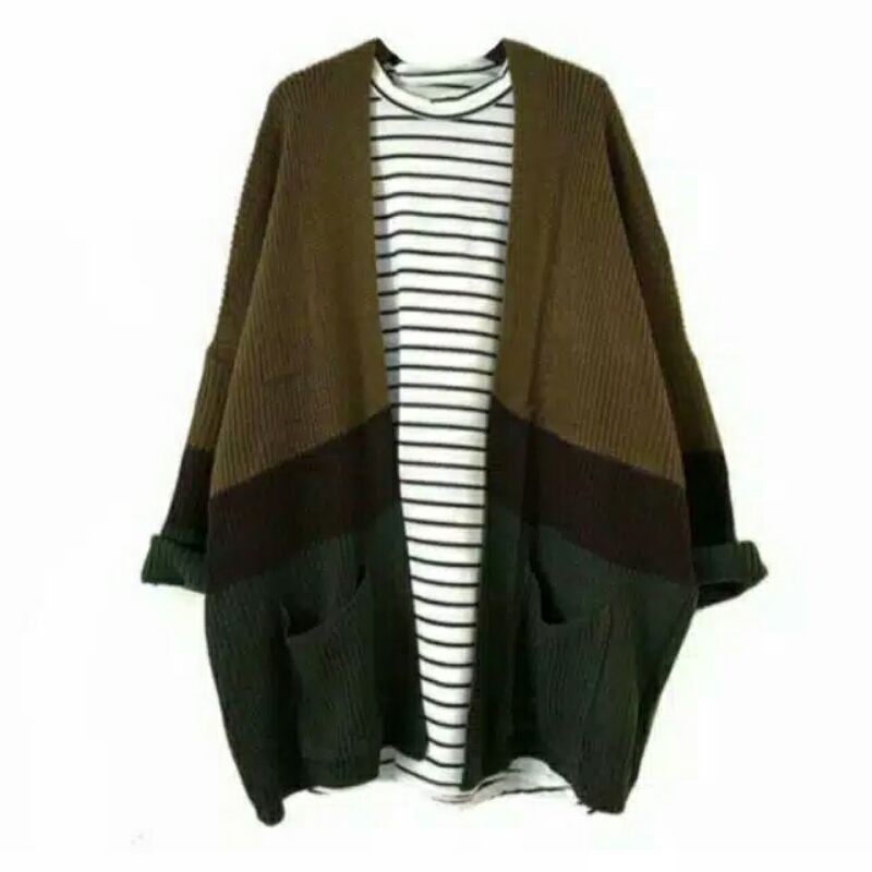 KHANZA OUTER / OVERSIZED CARDY / CAMEROON POLET /CARDIGAN