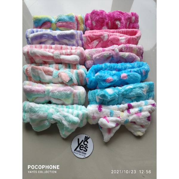 COD Bandana Kupu Besar Kecil Asessoris Rambut Acecoris asesoris Warna Warni Bando Mandi Kecil Creambath headband Facial