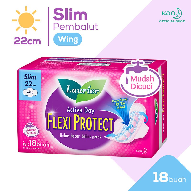 Laurier Pembalut Wanita Flexi Protect Wing