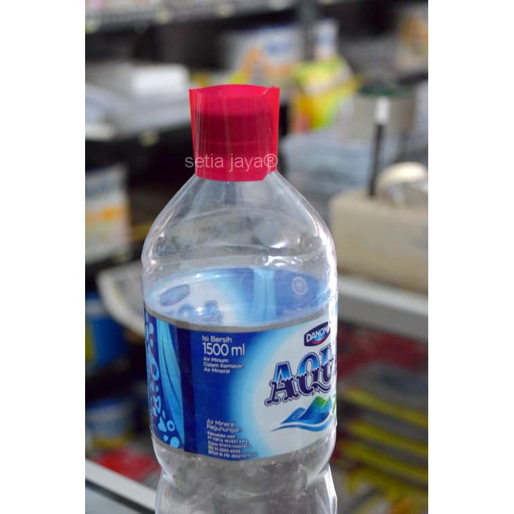 {eceran} SEGEL TUTUP BOTOL / PLASTIK SHRINK UKURAN TUTUP BOTOL AQUA