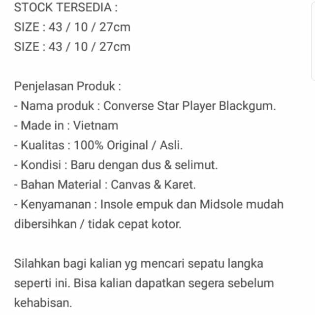 Converse star player blackgum